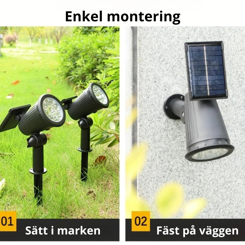 Solstråle - Solcellspotlight – BelysningsProffsen
